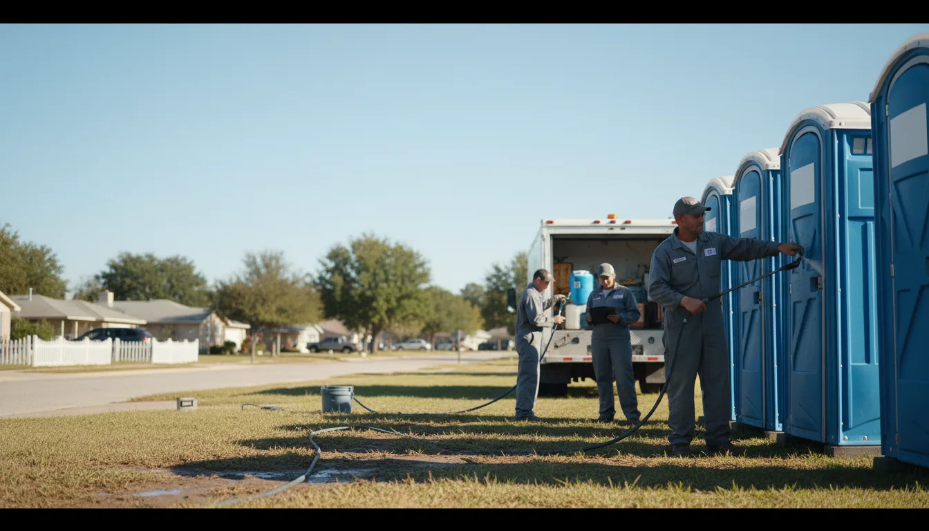 Long-Term Portable Toilet Rental in Gilchrist, TX near me
